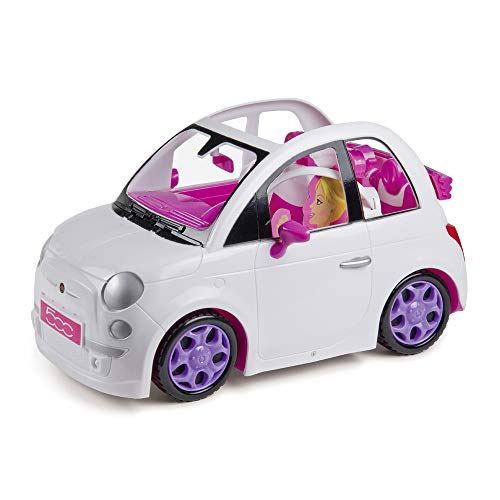 Grandi Giochi Fiat 500 - Coche para Fashion Doll, Color Blanco, 3 años +, GG00620