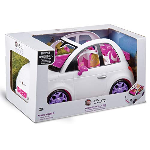 Grandi Giochi Fiat 500 - Coche para Fashion Doll, Color Blanco, 3 años +, GG00620