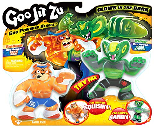 Grandi Giochi Goo Jit Zu GJT02000 Battle Pack 2 Heroes, surtidos, multicolor, 13 cm