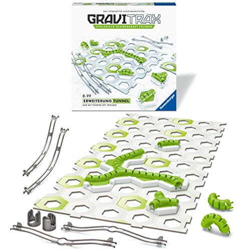 GraviTrax- Túnel de expansión para Bola, Color carbón (Ravensburger 27614)