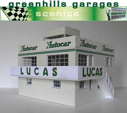 Greenhills Scalextric Slot Car Building Kit 1950's Goodwood Clubhouse 1:32 Scale MACC827