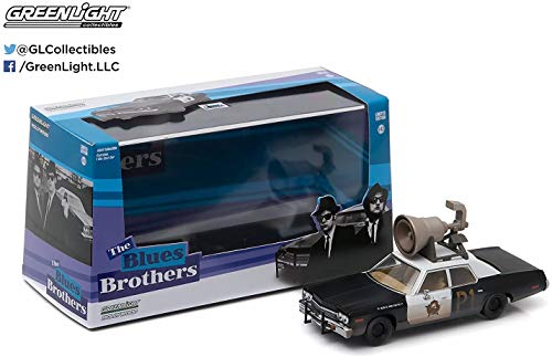 Greenlight 86423 Blues Brothers - 1974 Dodge Monaco "Bluesmobile" con cuerno en el techo Escala 1:43 IndyCar