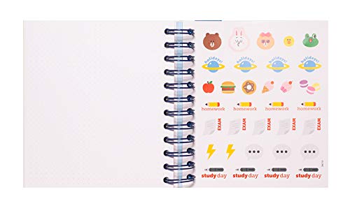 Grupo Erik ADPM2004 - Agenda escolar 2020/2021 día página M Line Friends, 11 meses (14x16 cm)