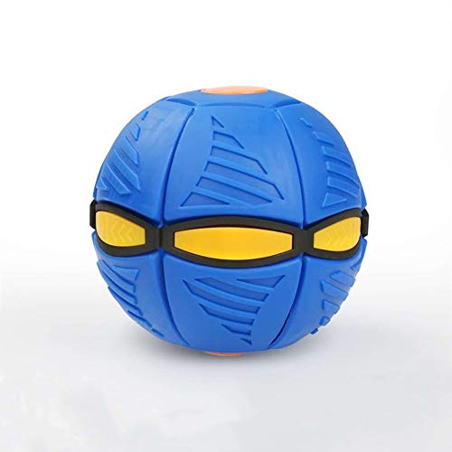 GSDJAL Phlat Ball única,Pelota de Playa,Pelota deformable,Juguetes para Exteriores,Apta para niños Mayores de 3 años(Azul)