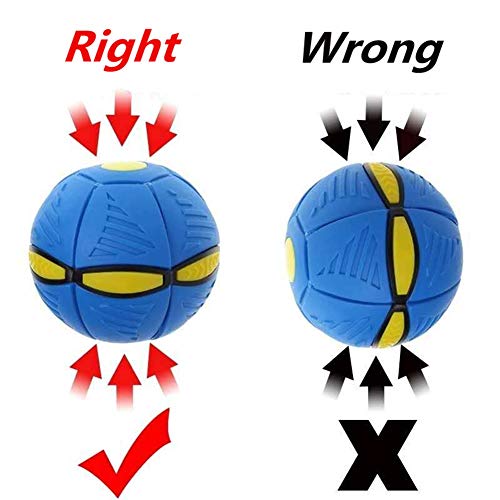 GSDJAL Phlat Ball única,Pelota de Playa,Pelota deformable,Juguetes para Exteriores,Apta para niños Mayores de 3 años(Azul)