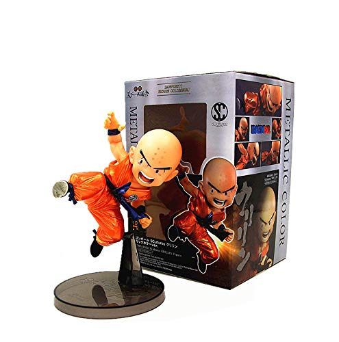 GUANGHHAO Dragon Ball Kuririn Anime Figura 13cm-Figurita Decoración Adornos Coleccionables Juguete Animaciones Modelo de Personaje