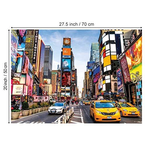 GuDoQi Puzzle 1000 Piezas Adultos Rompecabezas Times Square para Infantiles Adolescentes