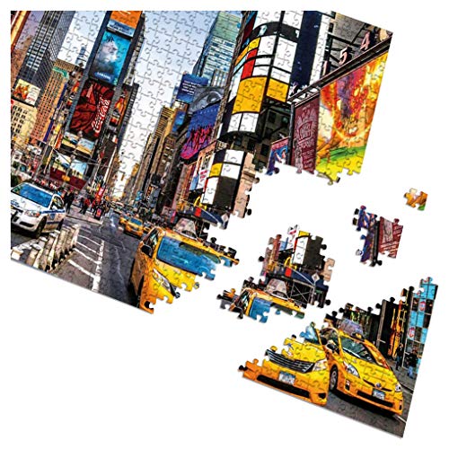 GuDoQi Puzzle 1000 Piezas Adultos Rompecabezas Times Square para Infantiles Adolescentes