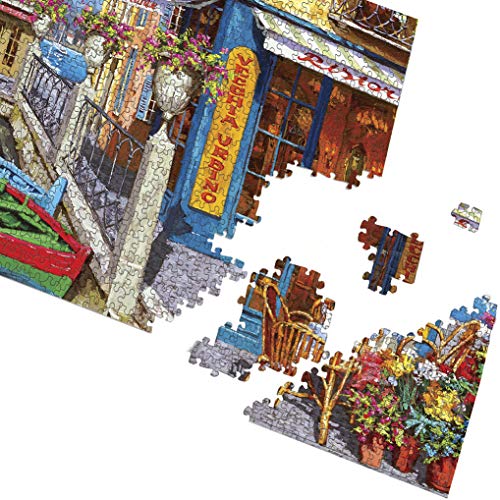 GuDoQi Puzzle 1000 Piezas Tienda Canal Port Puzzle para Adultos Rompecabezas Juego Familiar Decoración del Hogar Regalo de Navidad