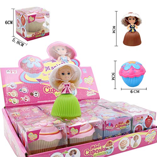 GUMEI de Dibujos Animados Encantador Cupcake Princesa muñeca transformada Pastel perfumado muñeca Juguete niñas Juguetes para bebés