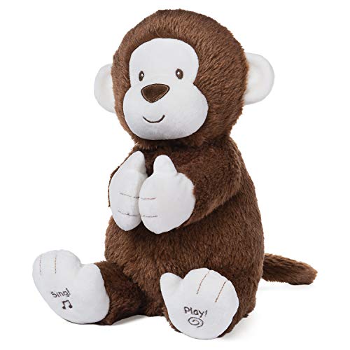 GUND 6058926 Clappy el Mono Animé - Peluche de bebé Interactivo