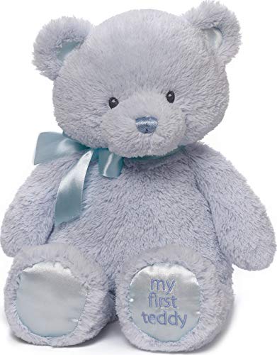 GUND-Mi Primer Oso, Color Azul, 40 cm (Spin Master 6052830)