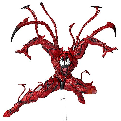 GYH Cletus Rojo Kasady Venom Carnage El Asombroso Spiderman Juguetes para héroe inverso BJD Caliente Figura de acción móvil Modelo Spiderman 16cm Alto (#)''