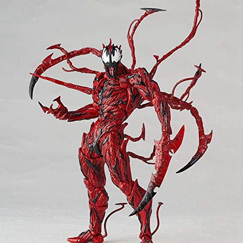 GYH Cletus Rojo Kasady Venom Carnage El Asombroso Spiderman Juguetes para héroe inverso BJD Caliente Figura de acción móvil Modelo Spiderman 16cm Alto (#)''