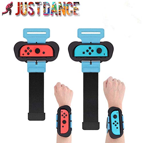 GZW-Shop Brazalete Deportivo Just Dance Banda Elástica Ajustable para Joy con Mando, Pulsera Actividad de Juego Nintendo Switch 2020/2019/2018 y Zumba (Kit de 2pzs)