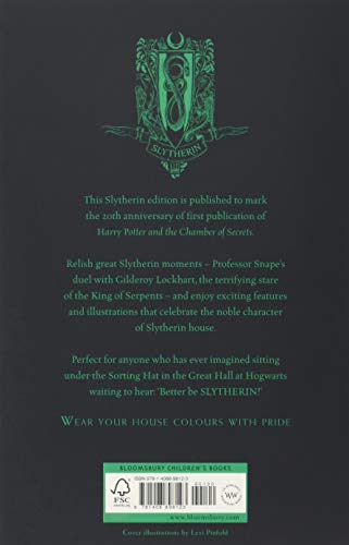 H. P. And The Chamber Of Secrets. Slytherin Edition: J.K. Rowling (Slytherin Edition - Green): 2