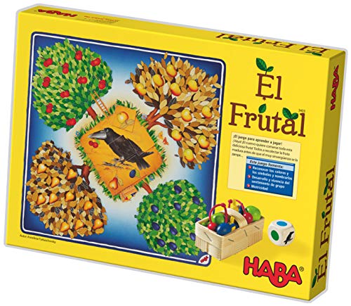 HABA Frutal, ESP (3403), emocionante dados, con 40 frutas de madera y reglas fáciles de entender, popular juego de mesa a partir de 3 años, Talla Única (HA3403)