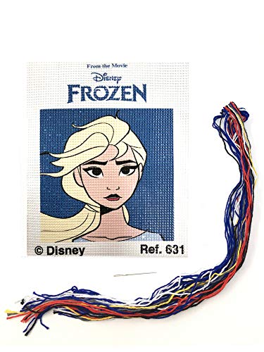 Haberdashery Online Kit Medio Punto para niños, 18 x 15 cms. Colección Frozen II - Modelo 631