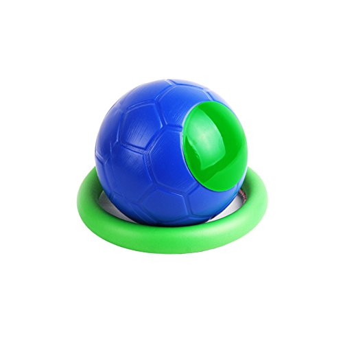 HANGNUO Tobillera de Skip Ball saltar pelota, pelota de salto saltar, pelota, jugar, fútbol, kickball, deporte, ejercicios, equipos de fitness para niños, adultos, niños y niñas, color azul