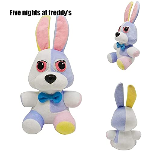 Hao-zhuokun Five Nights at Freddys Plush Toy Set Glamrock Freddy Chica Montgomery Gator Roxanne Wolf Vanny de Security Breach Cute PP Plush Stuffed Doll para niños Regalo de cumpleaños