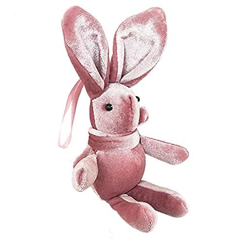 Haowen Día de San Valentín Pascua Deseo Conejo Peluche Colgante Conejo de Peluche Muñeco de Peluche Rosa Claro