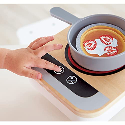 Hape- Fun Fan Fryer Wooden Play Kitchen Sartén, Multicolor, Talla única (E3164)