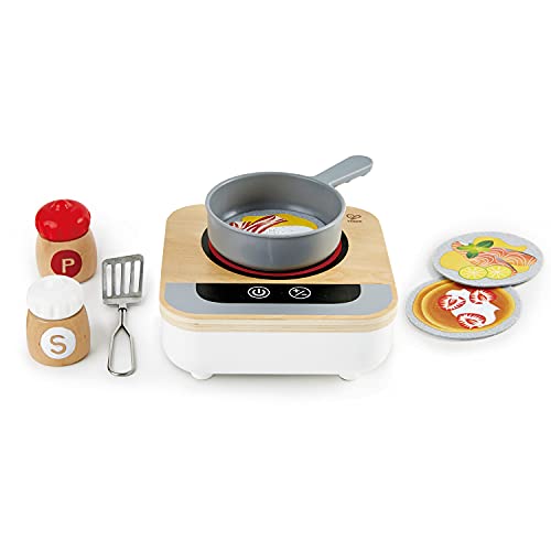 Hape- Fun Fan Fryer Wooden Play Kitchen Sartén, Multicolor, Talla única (E3164)