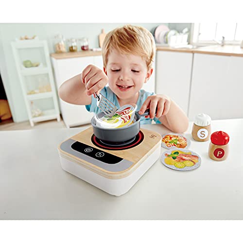 Hape- Fun Fan Fryer Wooden Play Kitchen Sartén, Multicolor, Talla única (E3164)