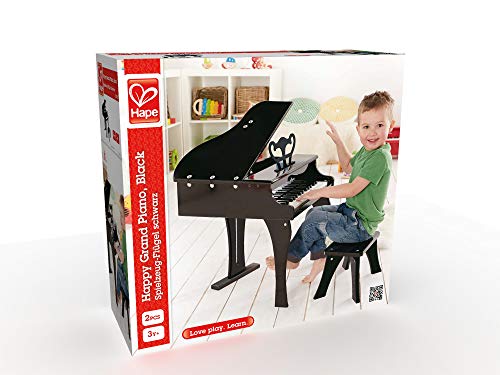 Hape - Piano de Cola Feliz, Color Negro (0HPE0320)