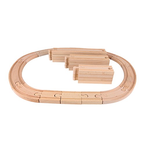 Hape- Super Expansion Rail Railway Circuito de Tren básico Pack Extension, Multicolor (Barrutoys E3707)