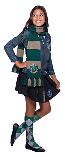 Harry Potter Deluxe Bufanda Slytherin, Multicolor, (Rubie'S 39034)