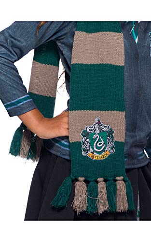 Harry Potter Deluxe Bufanda Slytherin, Multicolor, (Rubie'S 39034)