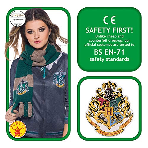 Harry Potter Deluxe Bufanda Slytherin, Multicolor, (Rubie'S 39034)