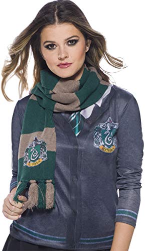 Harry Potter Deluxe Bufanda Slytherin, Multicolor, (Rubie'S 39034)