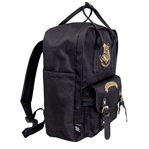 Harry Potter Hogwarts - Mochila escolar unisex para niños y niñas, mochila de lona para acampar, mochila espaciosa para fiestas de pijamas, para portátil, Burgundy, Talla única, informal