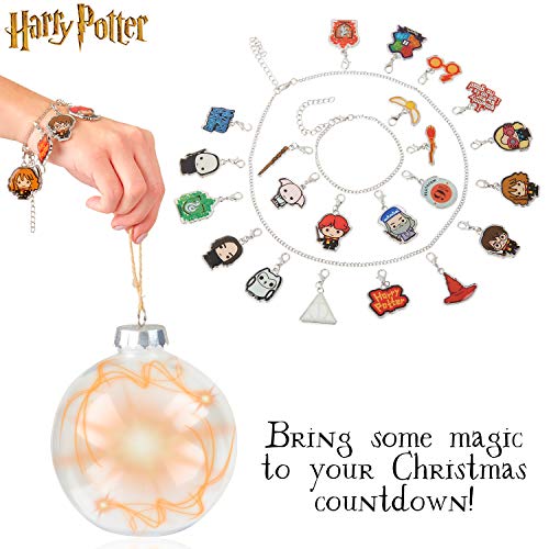 HARRY POTTER Regalos, Calendario Adviento 2021, Calendario Adviento Joyas para Mujer, Adolescentes y Niñas con 24 Accesorios