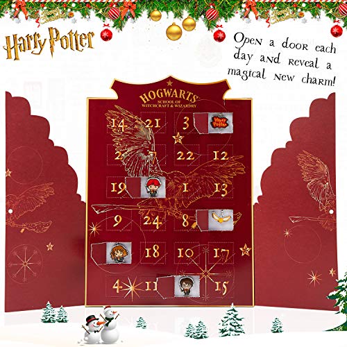 HARRY POTTER Regalos, Calendario Adviento 2021, Calendario Adviento Joyas para Mujer, Adolescentes y Niñas con 24 Accesorios