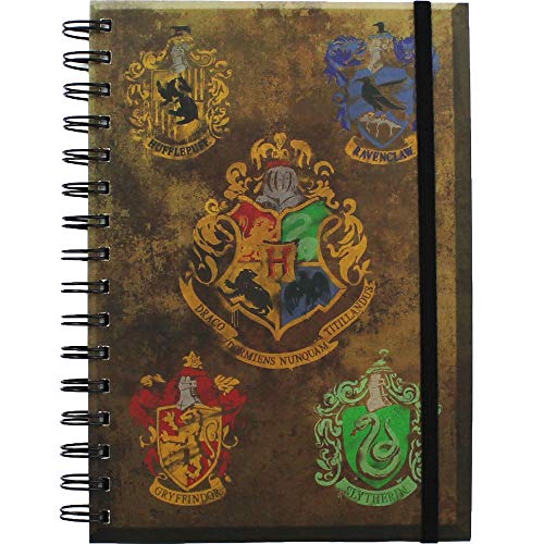 HARRY POTTER sr72083 Hogwarts de los Escudos – Cuaderno tamaño A5 Notebook