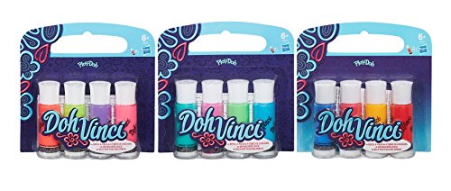 Hasbro A8322360 Doh Vinci, 4 tubes de Couleurs