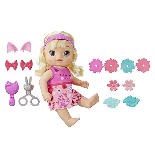 Hasbro Baby Alive Haarzauber Baby - Muñeca parlante con Pelo Que Crece y se Hace más Corto, Juguete para niños a Partir de 3 años