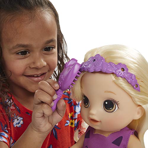 Hasbro Baby Alive Haarzauber Baby - Muñeca parlante con Pelo Que Crece y se Hace más Corto, Juguete para niños a Partir de 3 años