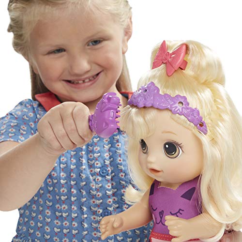 Hasbro Baby Alive Haarzauber Baby - Muñeca parlante con Pelo Que Crece y se Hace más Corto, Juguete para niños a Partir de 3 años