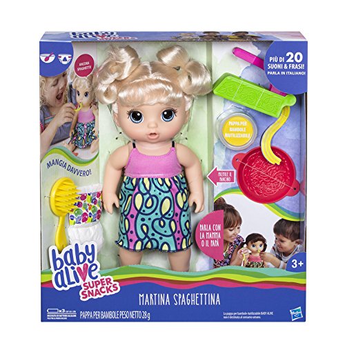 Hasbro Baby Alive - Martina Espaguettina (Rubia), C0963103.