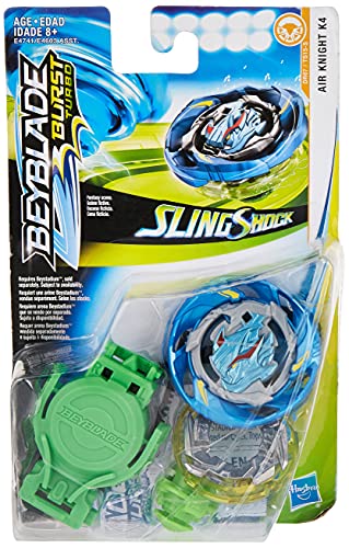 Hasbro Beyblade Burst Turbo Slingshock Air Knight K4 Starter Pack -- Battling Top and Right/Left-Spin Launcher