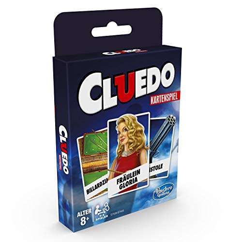 Hasbro Gaming E7589GC0 Cluedo - Juego de Cartas para niños a Partir de 8 años, Estrategia para 3 – 4 Jugadores