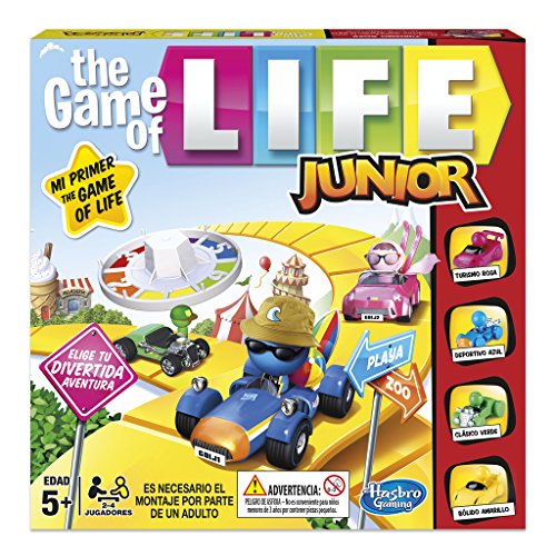 Hasbro Gaming- Game of Life Junior Gaming Clasico Juego de Mesa, Multicolor, Miscelanea (B0654SC5)