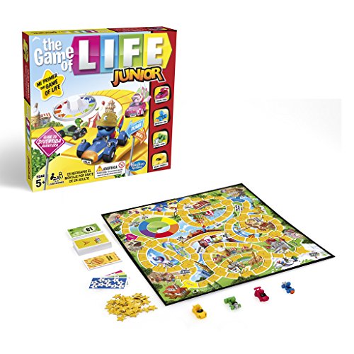 Hasbro Gaming- Game of Life Junior Gaming Clasico Juego de Mesa, Multicolor, Miscelanea (B0654SC5)