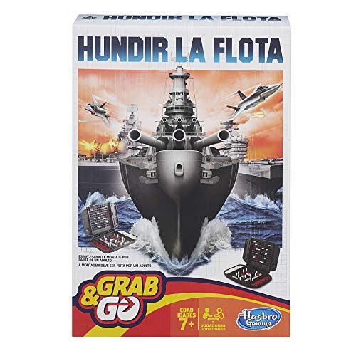 Hasbro Gaming- Hundir la Flota Viaje Gaming Travel Juego de Estrategia, Multicolor (B0995175)