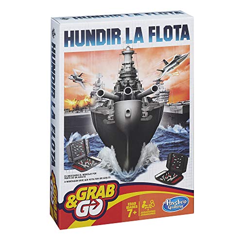 Hasbro Gaming- Hundir la Flota Viaje Gaming Travel Juego de Estrategia, Multicolor (B0995175)