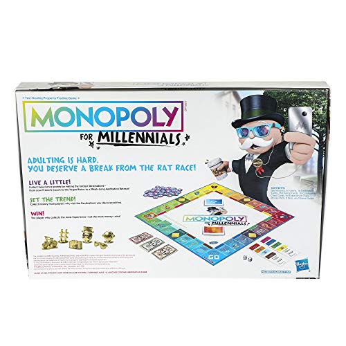 Hasbro Gaming Juego de Mesa Monopoly for Millennials